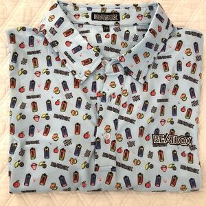 Beatbox Light Blue Patterned Casual Shirt